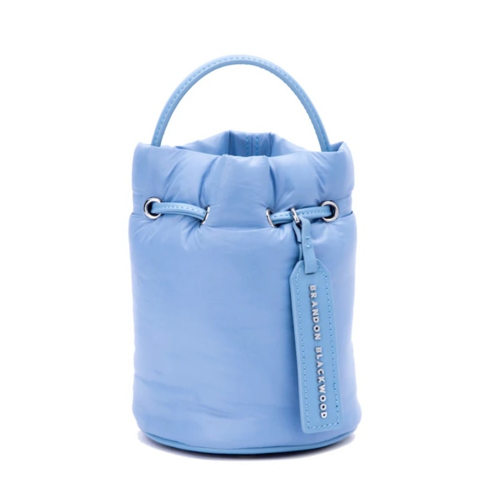 Brandon Blackwood Kamal Bucket Bag | Baby Blue Puffer